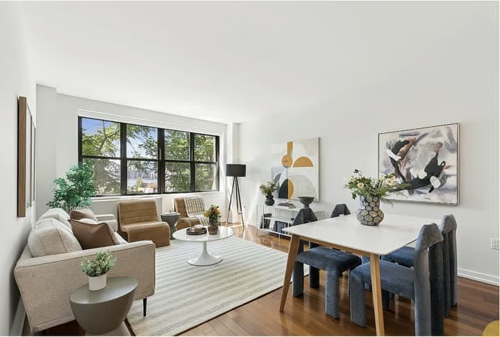 The living room.