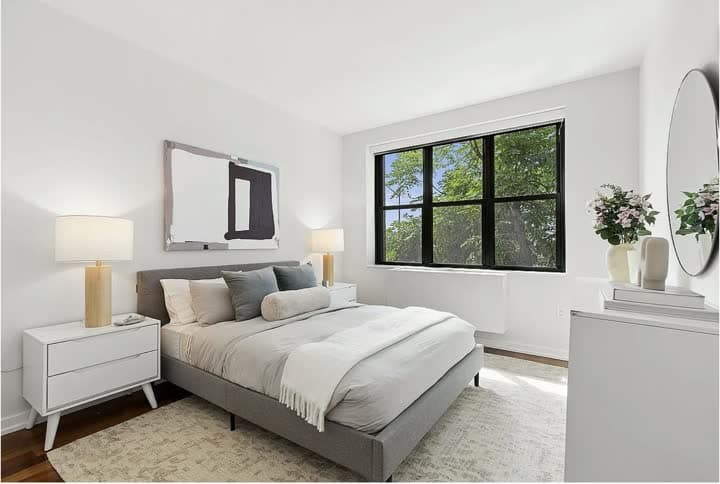 The bedroom.